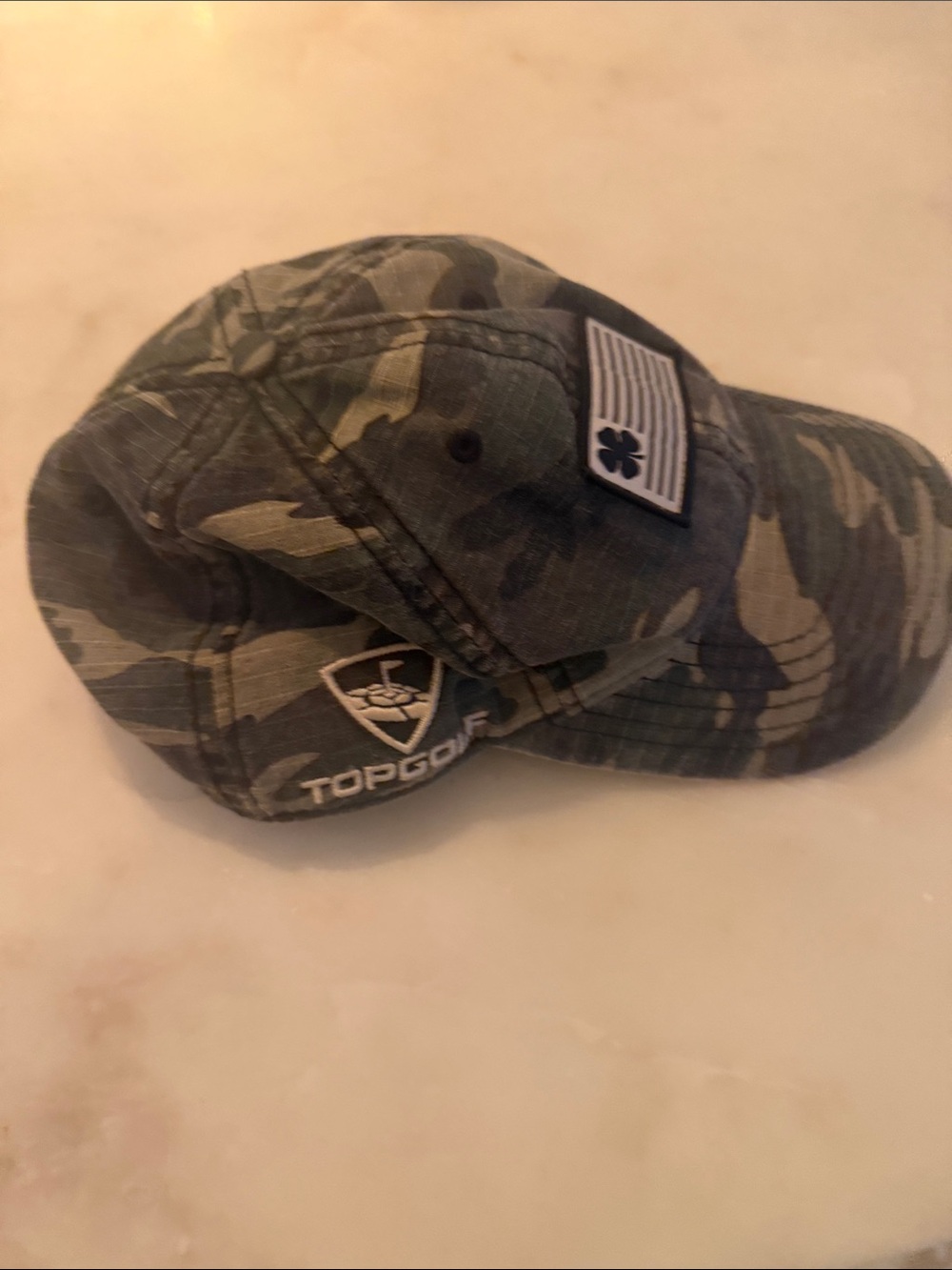 Lucky Brand Kids Camo Baseball Hat - Green and Tan